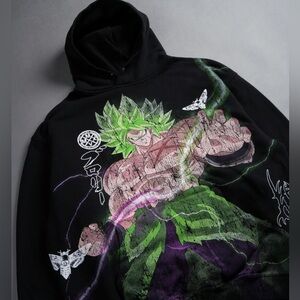 DARC SPORT X LEGENDARY SUPER SAIYAN BROLY [Medium] PIERCE HOODIE IN BLACK